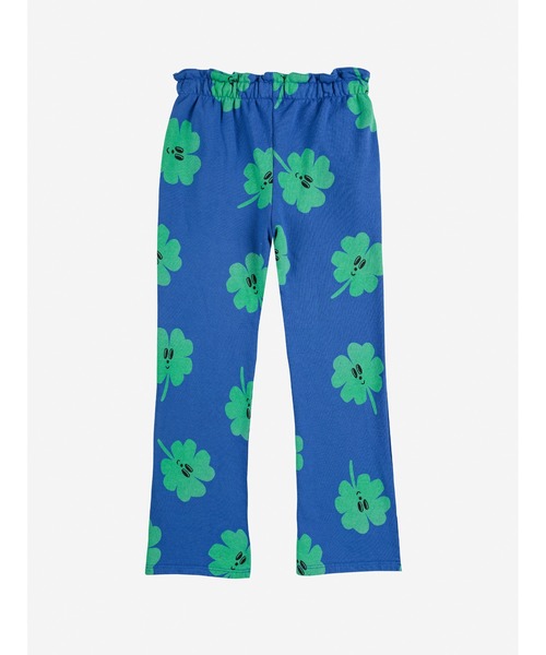 BOBO CHOSES（ボボショーズ）の「Lucky Clover all over flare jogging pants（スウェットパンツ・キッズ・ブルー・2-3YEAR/4-5YEAR/6-7YEAR/8-9y/10-11y/12-13y）」の2枚目の写真