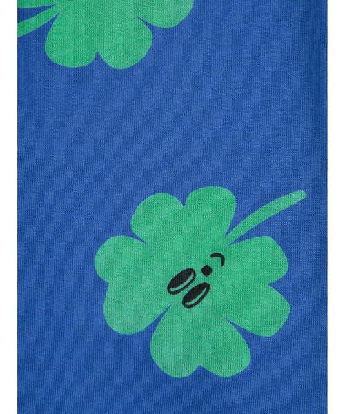 BOBO CHOSES（ボボショーズ）の「Lucky Clover all over flare jogging pants（スウェットパンツ・キッズ・ブルー・2-3YEAR/4-5YEAR/6-7YEAR/8-9y/10-11y/12-13y）」の3枚目の写真