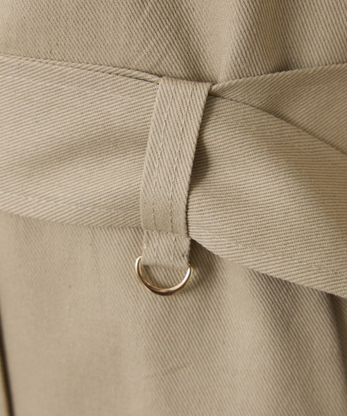 COLLAGE GALLARDAGALANTE（コラージュガリャルダガランテ）の「コンビスリーブトレンチコート（トレンチコート・レディース・チャコールグレー/ベージュ・FREE）」の11枚目の写真