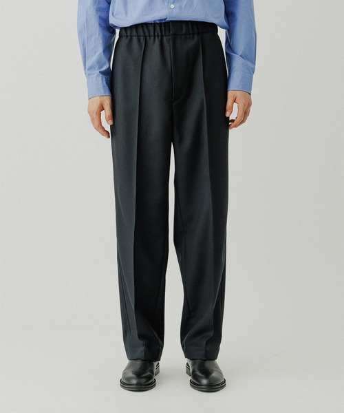 ADAM ET ROPE'（アダムエロペ）の「ハードクロス イージースラックス（スラックス・メンズ・ブラック/ブラウン系その他・M/L）」の3枚目の写真