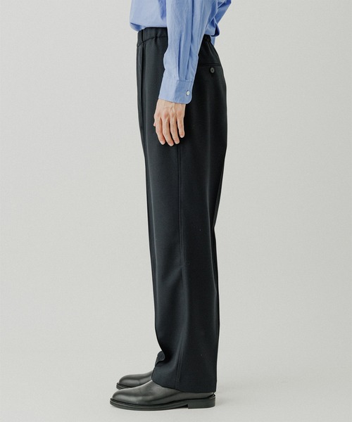 ADAM ET ROPE'（アダムエロペ）の「ハードクロス イージースラックス（スラックス・メンズ・ブラック/ブラウン系その他・M/L）」の4枚目の写真