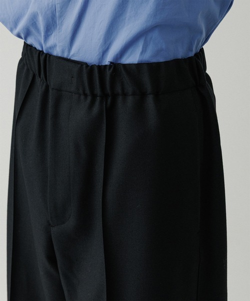 ADAM ET ROPE'（アダムエロペ）の「ハードクロス イージースラックス（スラックス・メンズ・ブラック/ブラウン系その他・M/L）」の6枚目の写真