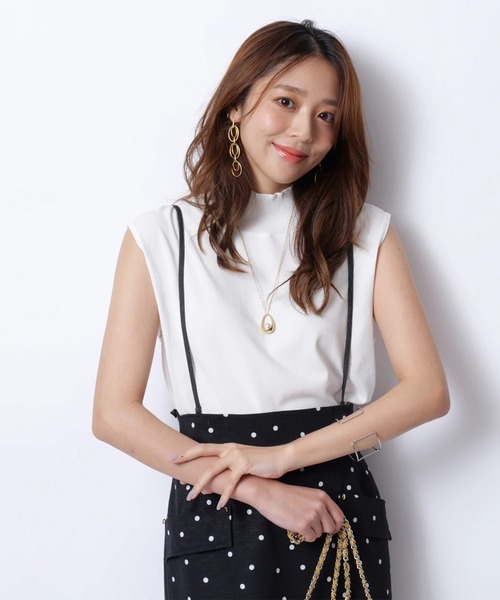 JUSGLITTY ハイネックゆるニット ジャスグリッティー JUSGLITTY ハイネックゆるニット （コゲ茶