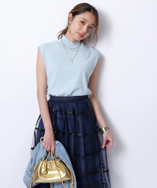 JUSGLITTY ハイネックゆるニット ジャスグリッティー JUSGLITTY ハイネックゆるニット （コゲ茶