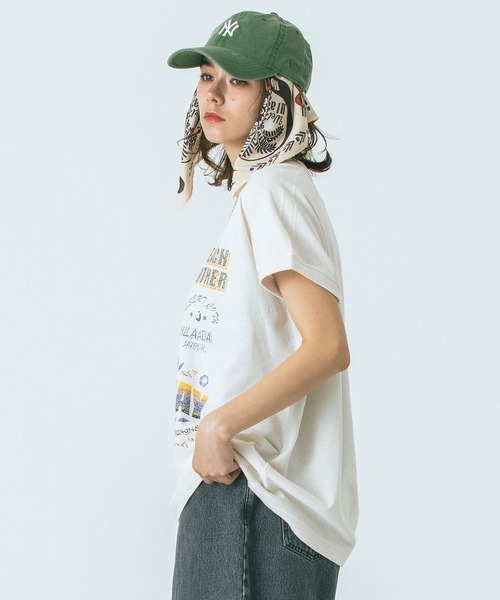 HLAADA(フラーダ)の「(HLAADA for ROSEBUD)BLOWN AWAY PRINT TEE(Tシャツ/カットソー・レディース・ホワイト/ピンク・ONE SIZE)」の4枚目の写真