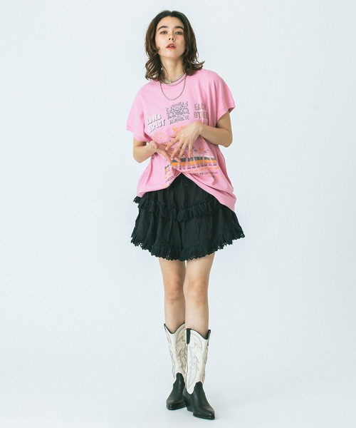 HLAADA(フラーダ)の「(HLAADA for ROSEBUD)BLOWN AWAY PRINT TEE(Tシャツ/カットソー・レディース・ホワイト/ピンク・ONE SIZE)」の21枚目の写真