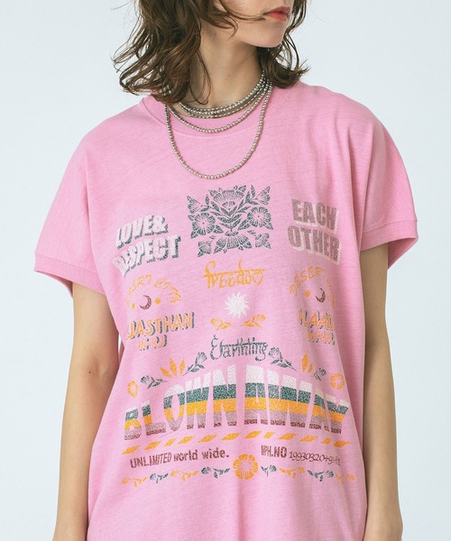 HLAADA(フラーダ)の「(HLAADA for ROSEBUD)BLOWN AWAY PRINT TEE(Tシャツ/カットソー・レディース・ホワイト/ピンク・ONE SIZE)」の17枚目の写真