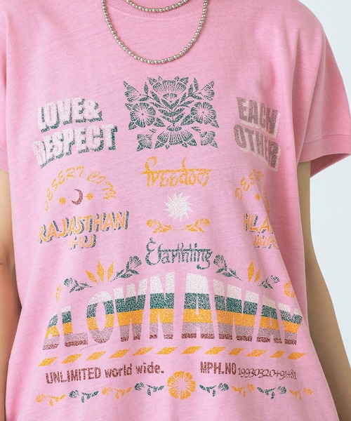 HLAADA(フラーダ)の「(HLAADA for ROSEBUD)BLOWN AWAY PRINT TEE(Tシャツ/カットソー・レディース・ホワイト/ピンク・ONE SIZE)」の18枚目の写真