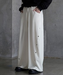 SERACE(ZX)́ySERACEzWide drape TR studs curve slacks / Chh[vTRX^bYJ[uXbNX(XbNX)