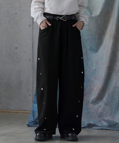 新品✨deres ドレープパンツdrape pants Sophia ネイビー deres