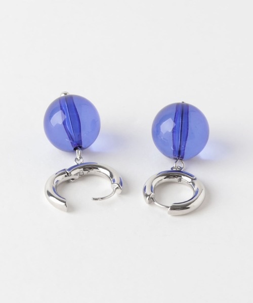 SMELLY（スメリー）の「カラーボールフープピアス（ピアス（両耳用）・レディース・ブルー系その他・-）」の5枚目の写真