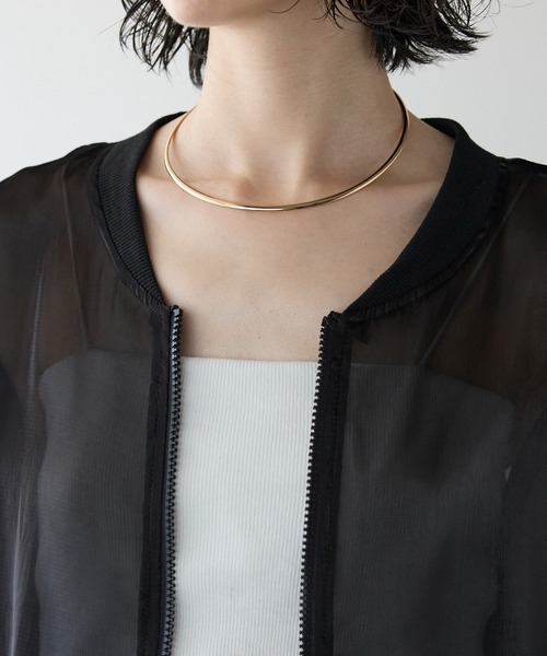 each(イーチ)の「シアージップアップブルゾン(ブルゾン・レディース・ブラック/ホワイト・FREE)」の20枚目の写真