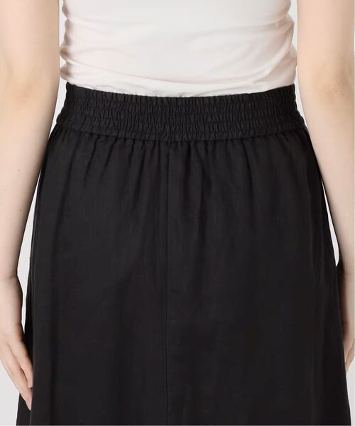 B.C STOCK（ベーセーストック）の「《追加8》手洗い可 / フレンチリネンギャザースカート（スカート・レディース・ブルー/カーキ/ホワイト/ブラックミックス・FREE）」の20枚目の写真