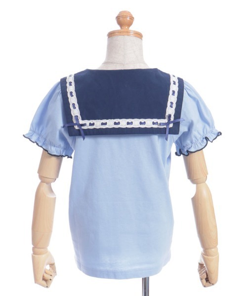 axes femme(アクシーズファム)の「スターリータイ付セーラープルオーバー(Tシャツ/カットソー・キッズ・ブルー/ラベンダー・MEDIUM/LARGE/X-LARGE)」の5枚目の写真