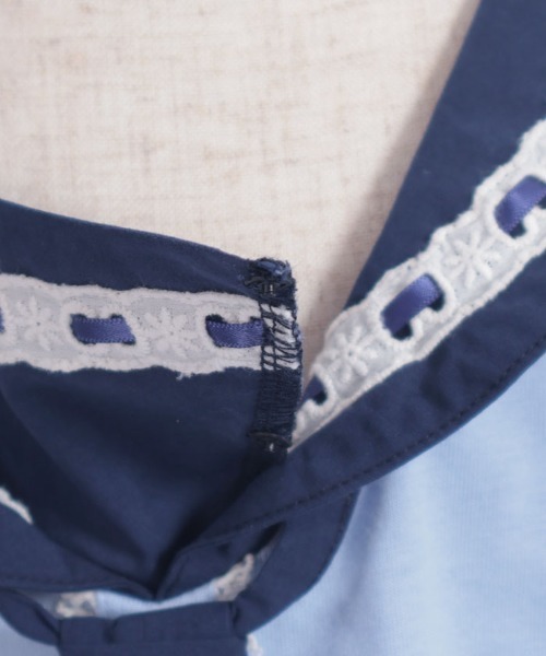 axes femme(アクシーズファム)の「スターリータイ付セーラープルオーバー(Tシャツ/カットソー・キッズ・ブルー/ラベンダー・MEDIUM/LARGE/X-LARGE)」の6枚目の写真