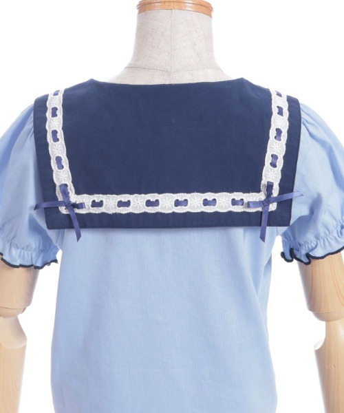 axes femme(アクシーズファム)の「スターリータイ付セーラープルオーバー(Tシャツ/カットソー・キッズ・ブルー/ラベンダー・MEDIUM/LARGE/X-LARGE)」の11枚目の写真