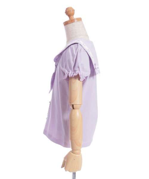 axes femme(アクシーズファム)の「スターリータイ付セーラープルオーバー(Tシャツ/カットソー・キッズ・ブルー/ラベンダー・MEDIUM/LARGE/X-LARGE)」の14枚目の写真