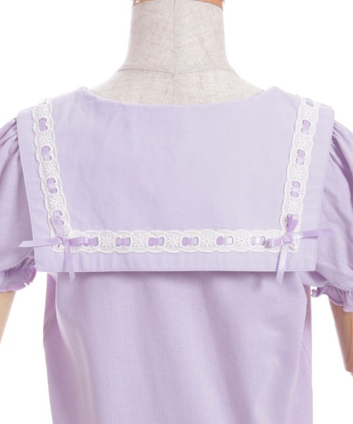 axes femme(アクシーズファム)の「スターリータイ付セーラープルオーバー(Tシャツ/カットソー・キッズ・ブルー/ラベンダー・MEDIUM/LARGE/X-LARGE)」の19枚目の写真