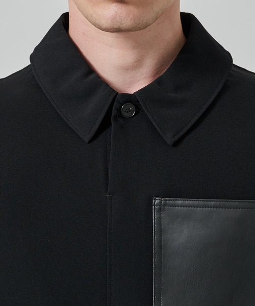 STUDIOUS（ステュディオス）の「SUMMER ESSENTIAL DRAWCORD POLO（ポロシャツ・メンズ・ブラック・1/2）」の13枚目の写真