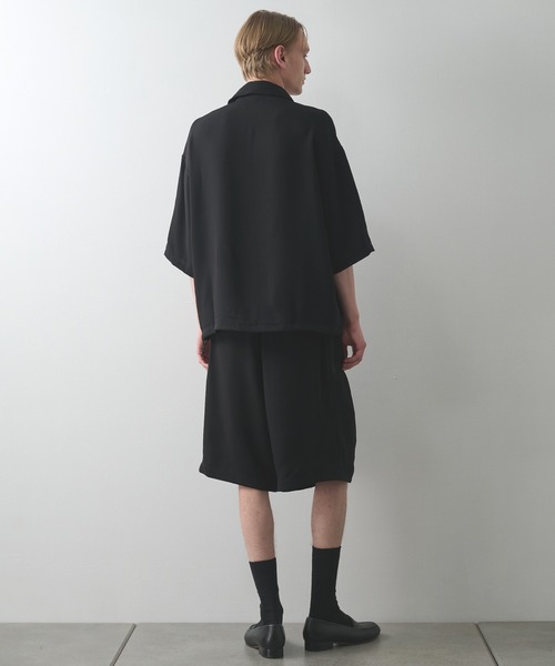 STUDIOUS(ステュディオス)の「【STUDIOUS】SUMMER ESSENTIAL DRAWCORD POLO(ポロシャツ・メンズ・ブラック・1/2)」の16枚目の写真