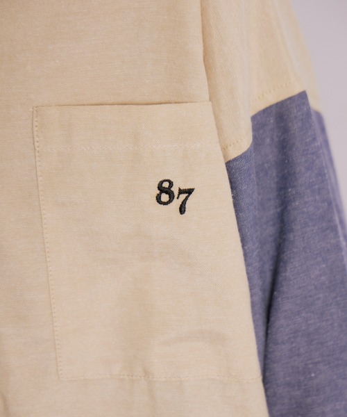 PAIRMANON STREET（ペアマノンストリート）の「アソート 長袖 布帛 ワンポイント 刺繍 シャツ【PAIRMANON STREET】（シャツ/ブラウス・キッズ・テラコッタ/ベージュ系その他/ブラウン/ネイビー/ブラック系その他/グレー系その他・100/110/120/130/140/150/160/90）」の13枚目の写真