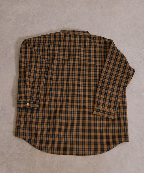 PAIRMANON STREET（ペアマノンストリート）の「アソート 長袖 布帛 ワンポイント 刺繍 シャツ【PAIRMANON STREET】（シャツ/ブラウス・キッズ・テラコッタ/ベージュ系その他/ブラウン/ネイビー/ブラック系その他/グレー系その他・100/110/120/130/140/150/160/90）」の7枚目の写真