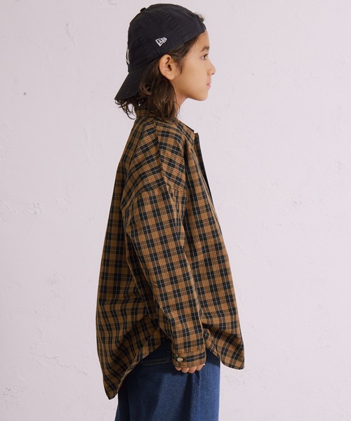 PAIRMANON STREET（ペアマノンストリート）の「アソート 長袖 布帛 ワンポイント 刺繍 シャツ【PAIRMANON STREET】（シャツ/ブラウス・キッズ・テラコッタ/ベージュ系その他/ブラウン/ネイビー/ブラック系その他/グレー系その他・100/110/120/130/140/150/160/90）」の22枚目の写真