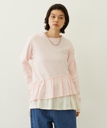 MILKFED. | ASYMMETRIC FRILL TOP(Tシャツ/カットソー)