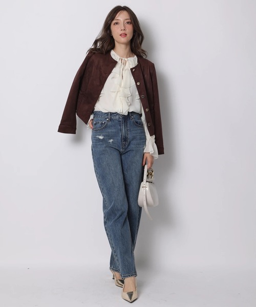 Apuweiser-riche スエードノーカラージャケット スエードノーカラージャケット | ジャケット | Apuweiser-riche