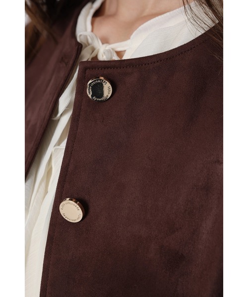 Apuweiser-riche スエードノーカラージャケット スエードノーカラージャケット（その他アウター）｜Apuweiser-riche