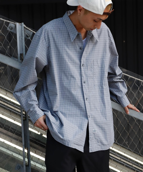 Marvine Pontiak shirt makers(マービンポンティアックシャツメーカーズ)の「Marvine Pontiak / マービンポンティアックシャツメーカーズ Shirt Makers Relax B.D.(シャツ/ブラウス・メンズ・グレー・FREE)」の11枚目の写真