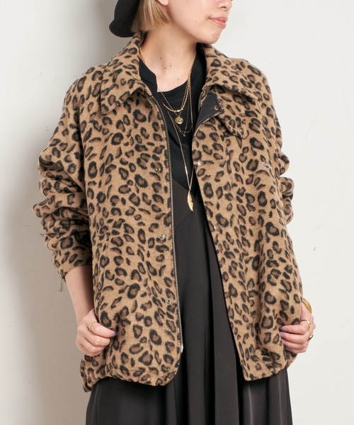 AP STUDIO（エーピーストゥディオ）の「【PLAYBACK/プレイバッグ】LEOPARD FLEECE JUMPER（ブルゾン・レディース・ベージュ・FREE）」の6枚目の写真