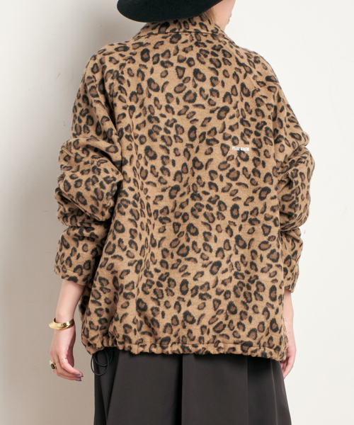 AP STUDIO（エーピーストゥディオ）の「【PLAYBACK/プレイバッグ】LEOPARD FLEECE JUMPER（ブルゾン・レディース・ベージュ・FREE）」の8枚目の写真