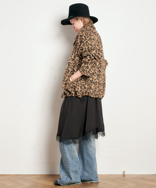 AP STUDIO（エーピーストゥディオ）の「【PLAYBACK/プレイバッグ】LEOPARD FLEECE JUMPER（ブルゾン・レディース・ベージュ・FREE）」の10枚目の写真