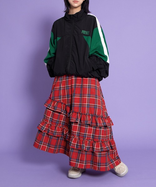 PUNYUS（プニュズ）の「切り替えナイロンジャケット（ナイロンジャケット・レディース・ブラック/レッド/ネイビー・2/4/3）」の7枚目の写真