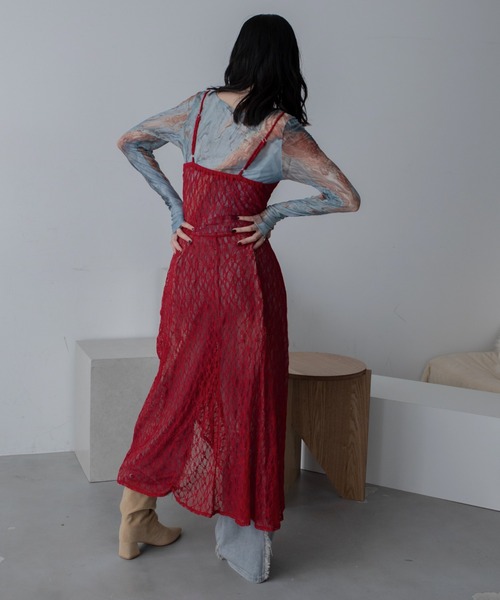 セール】ペイントウォッシュ加工フリンジデニム（デニムパンツ