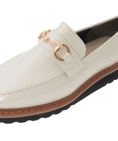 Green　Parks（グリーンパークス）の「・minia 厚底ビットローファー（ローファー・レディース・ブラック/アイボリー・LL/L/M/S）」の11枚目の写真