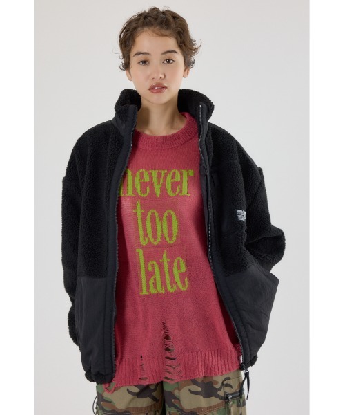 RODEO CROWNS WIDE BOWL（ロデオクラウンズワイドボウル）の「テディボアブルゾン（ブルゾン・レディース・ブラック/オフホワイト/グレー系その他/オレンジ系その他・FREE）」の17枚目の写真