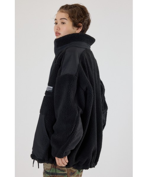 RODEO CROWNS WIDE BOWL（ロデオクラウンズワイドボウル）の「テディボアブルゾン（ブルゾン・レディース・ブラック/オフホワイト/グレー系その他/オレンジ系その他・FREE）」の18枚目の写真