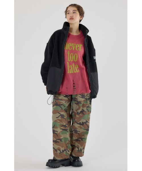 RODEO CROWNS WIDE BOWL（ロデオクラウンズワイドボウル）の「テディボアブルゾン（ブルゾン・レディース・ブラック/オフホワイト/グレー系その他/オレンジ系その他・FREE）」の20枚目の写真