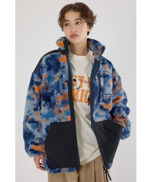 RODEO CROWNS WIDE BOWL（ロデオクラウンズワイドボウル）の「テディボアブルゾン（ブルゾン・レディース・ブラック/オフホワイト/グレー系その他/オレンジ系その他・FREE）」の5枚目の写真