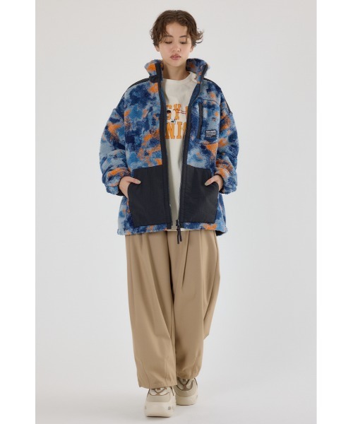 RODEO CROWNS WIDE BOWL（ロデオクラウンズワイドボウル）の「テディボアブルゾン（ブルゾン・レディース・ブラック/オフホワイト/グレー系その他/オレンジ系その他・FREE）」の8枚目の写真