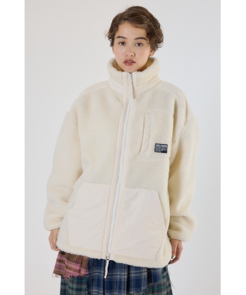 RODEO CROWNS WIDE BOWL（ロデオクラウンズワイドボウル）の「テディボアブルゾン（ブルゾン・レディース・ブラック/オフホワイト/グレー系その他/オレンジ系その他・FREE）」の11枚目の写真