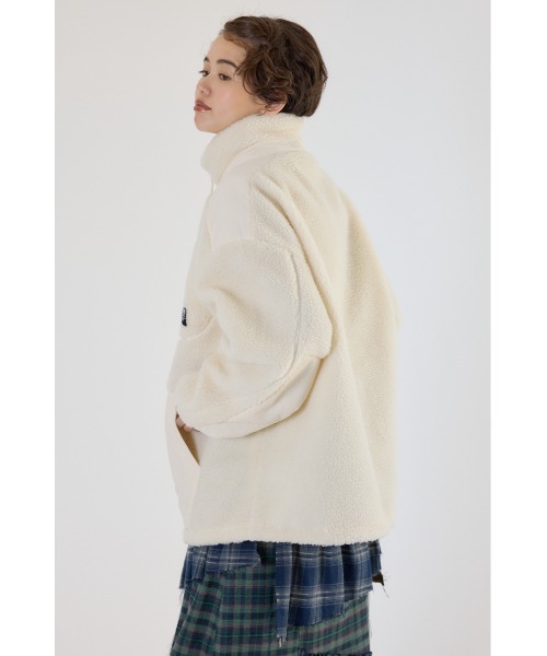 RODEO CROWNS WIDE BOWL（ロデオクラウンズワイドボウル）の「テディボアブルゾン（ブルゾン・レディース・ブラック/オフホワイト/グレー系その他/オレンジ系その他・FREE）」の12枚目の写真