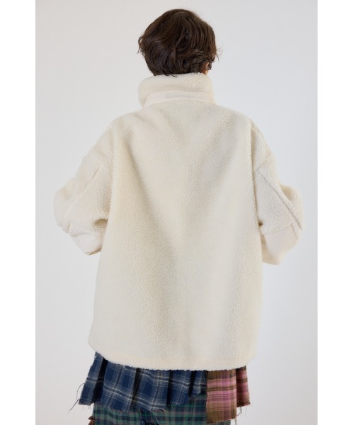 RODEO CROWNS WIDE BOWL（ロデオクラウンズワイドボウル）の「テディボアブルゾン（ブルゾン・レディース・ブラック/オフホワイト/グレー系その他/オレンジ系その他・FREE）」の13枚目の写真