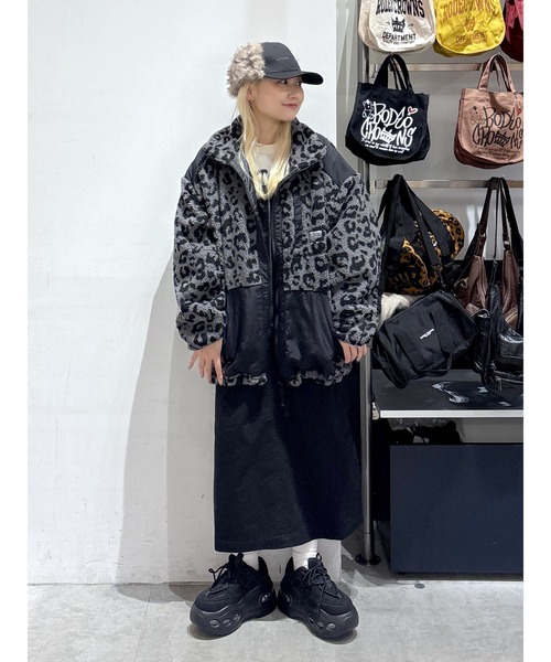 BLACK COMME des GARÇONS パイソン柄ベロア調ガウン BUZZ RICKSON'S WILLIAM GIBSON COLLECTION Type BLACK HOOD, EXTREME