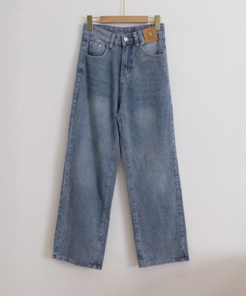 Miniministore(ミニミニストア)の「ワイドデニムパンツビンテージジーンズ美脚(デニムパンツ・レディース・インディゴブルー/ブラック・M/XL/S/L)」の3枚目の写真