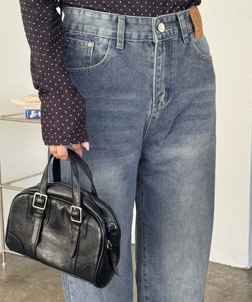 Miniministore(ミニミニストア)の「ワイドデニムパンツビンテージジーンズ美脚(デニムパンツ・レディース・インディゴブルー/ブラック・M/XL/S/L)」の21枚目の写真