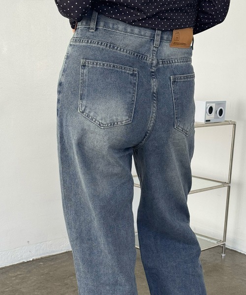 Miniministore(ミニミニストア)の「ワイドデニムパンツビンテージジーンズ美脚(デニムパンツ・レディース・インディゴブルー/ブラック・M/XL/S/L)」の22枚目の写真
