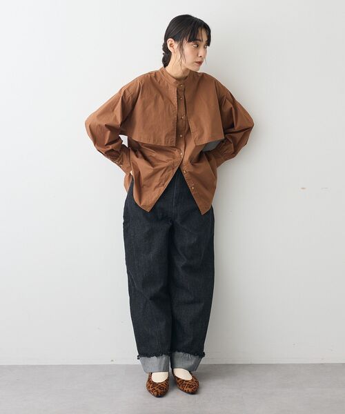 CRAFT STANDARD BOUTIQUE（クラフトスタンダードブティック）の「カーブデニムパンツ（デニムパンツ・レディース・アイボリー/ブラック/インディゴブルー・L/M）」の8枚目の写真